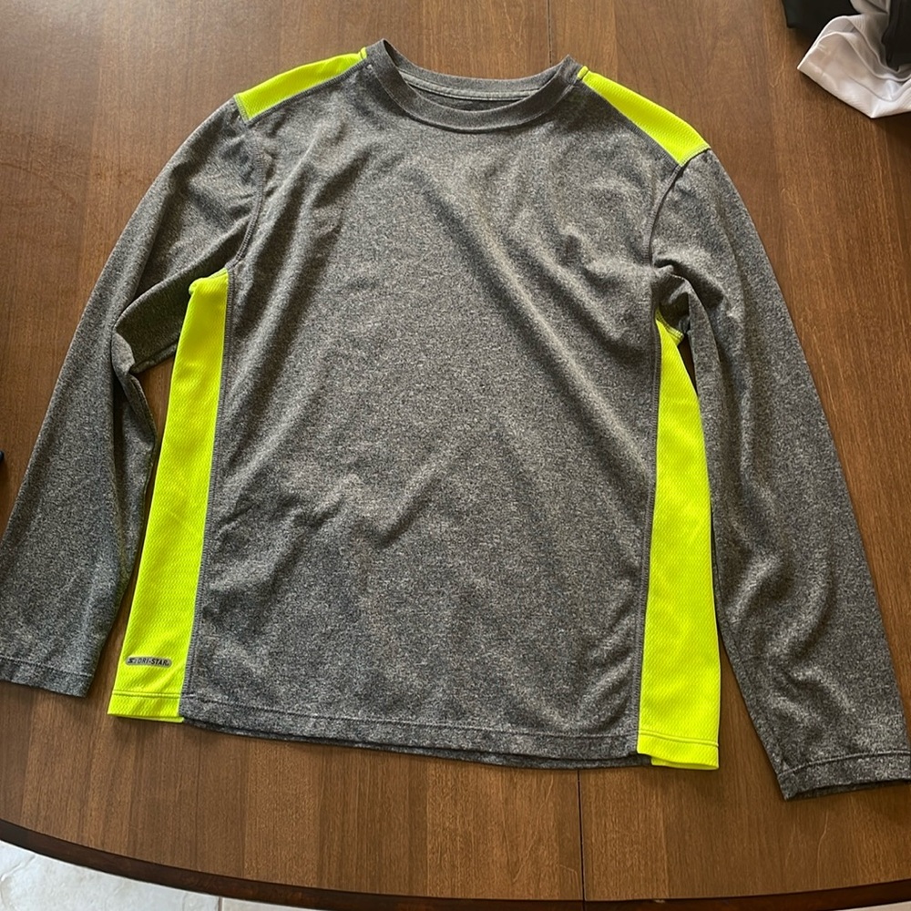 Long sleeve kids XL sporty Dri-Star comfortable long sleeve back to school shirt